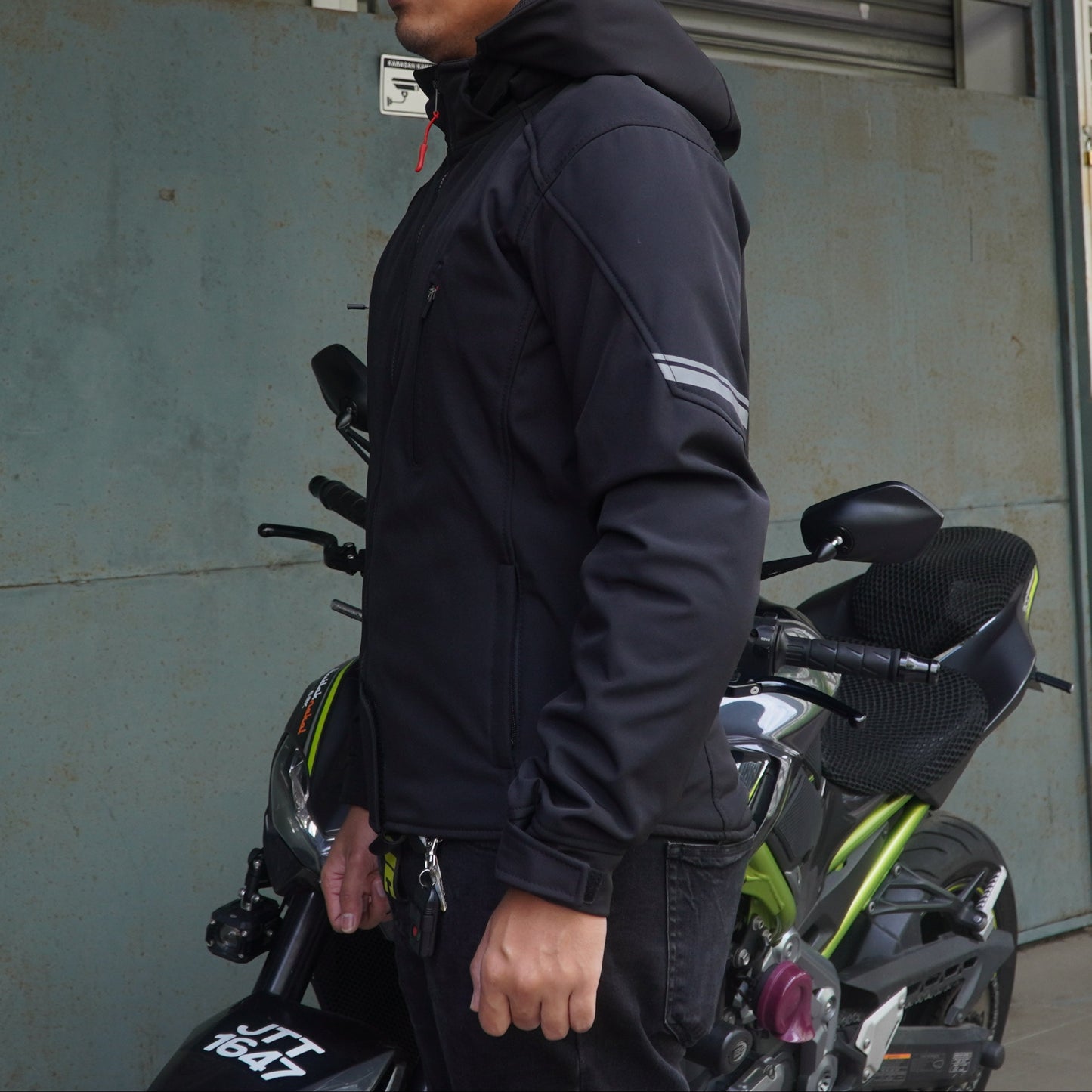 Durian Bikers D-24 Men Jacket Parka (Black)