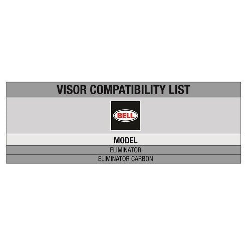 Bell Visor Sparepart for Eliminator Series (Visor Rally Matte/Gloss Black/Orange)