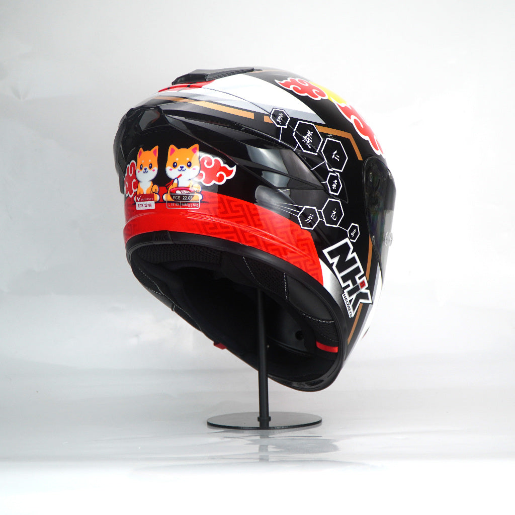 NHK Helmet K5R SV Miha #2 (Black/Red Glossy)