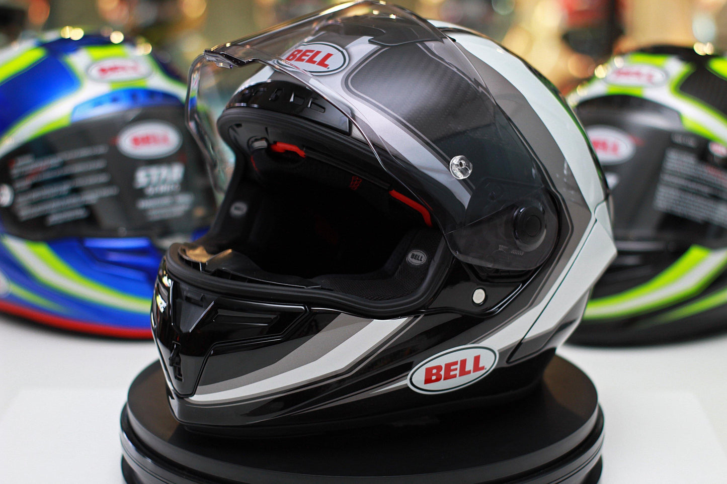 Bell Race Star (Sector White/Titanium) - Durian Bikers