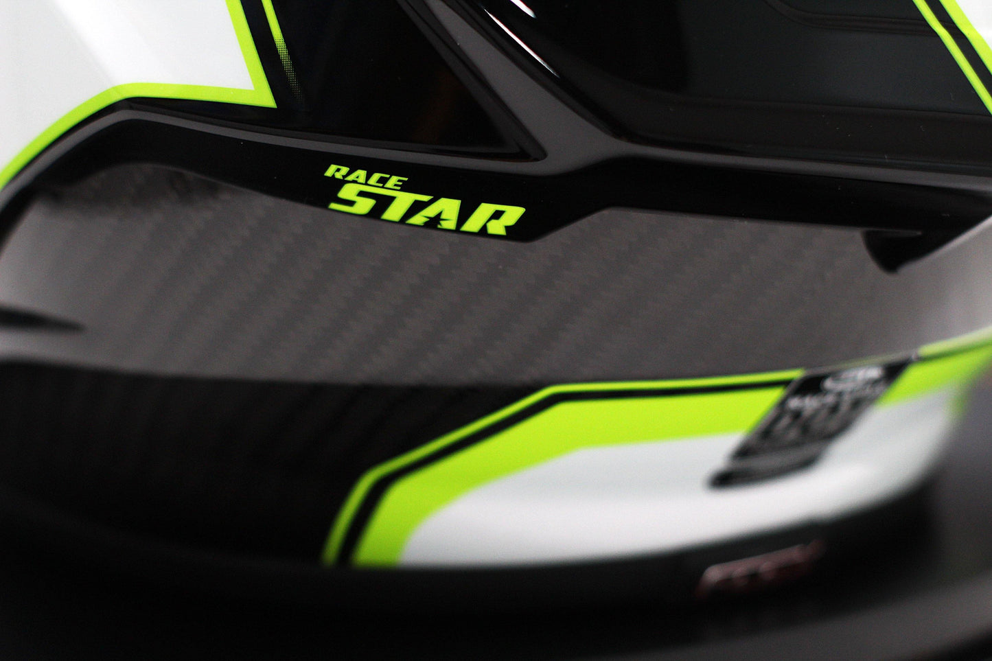 Bell Race Star (Sector White/Hi Viz Green) - Durian Bikers