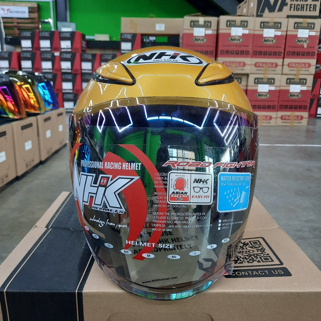 NHK Helmet R6 v2 Solid (Gold Glossy)