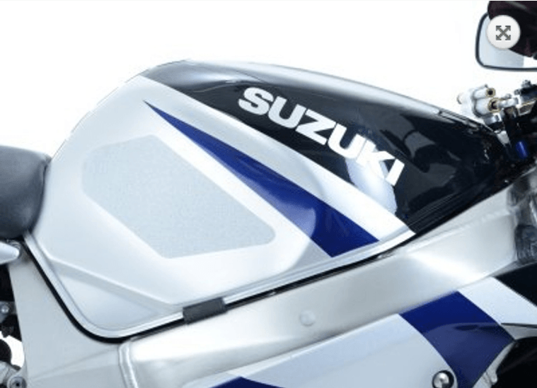 R&G Universal Tank Traction Grips (170mm x 75mm) (2Ppc) (Clear) - Durian Bikers