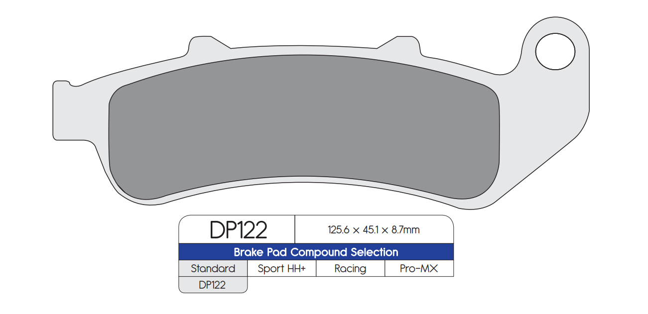 DP Brakes (DP122) Brake Pads - Durian Bikers