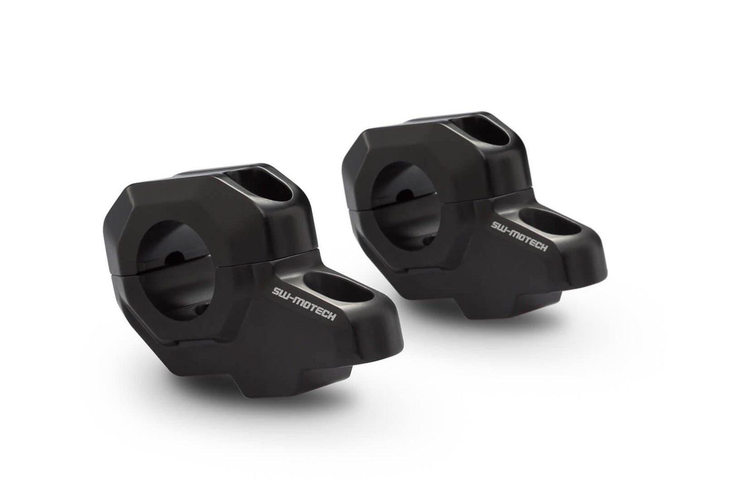 SW Motech Bar Back for Ø 28 mm handlebar (H=30 mm, Back=22 mm) (Black) - Durian Bikers