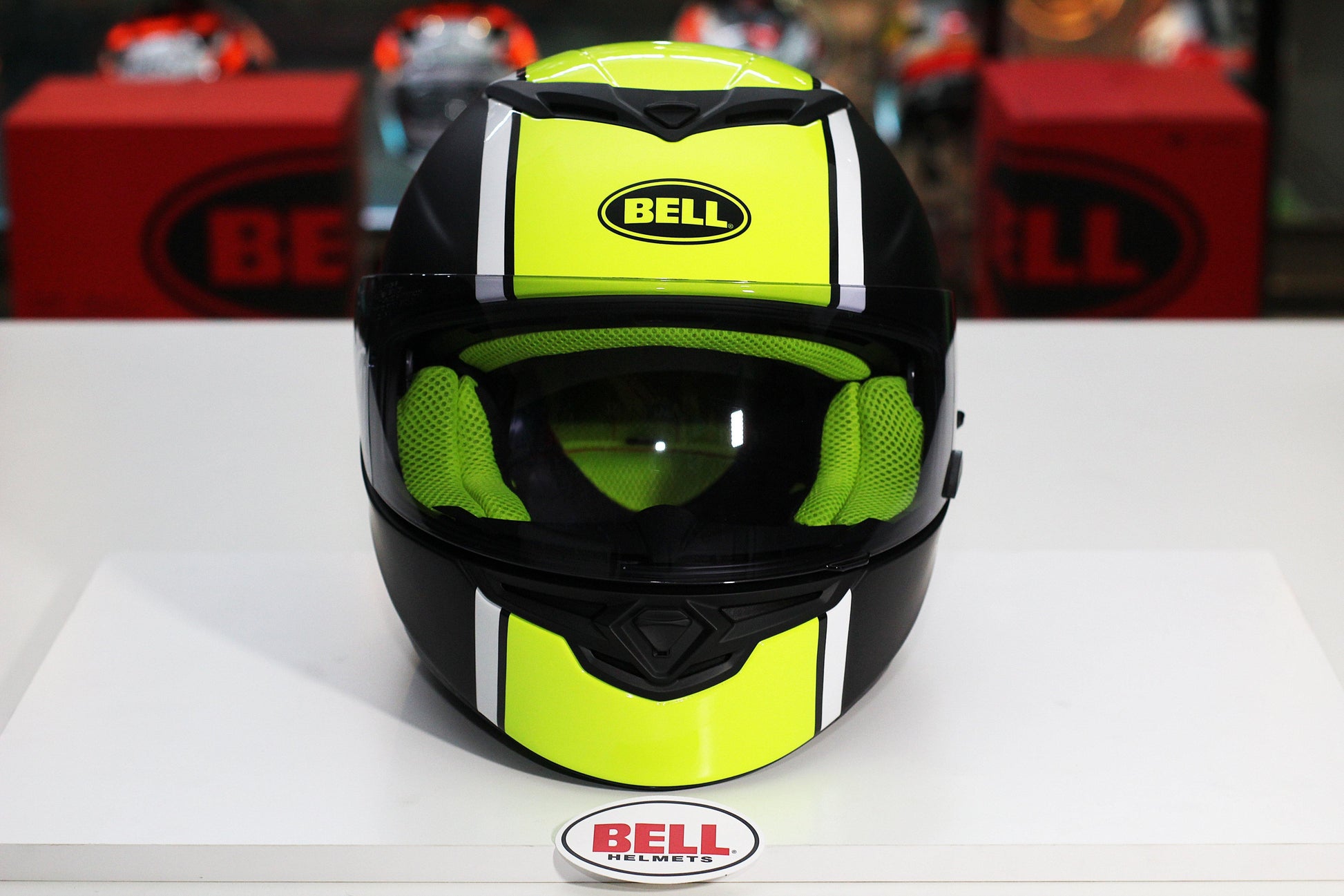 Bell RS-2 (Rally Gloss Black/White/Hi-Viz Yellow) - Durian Bikers