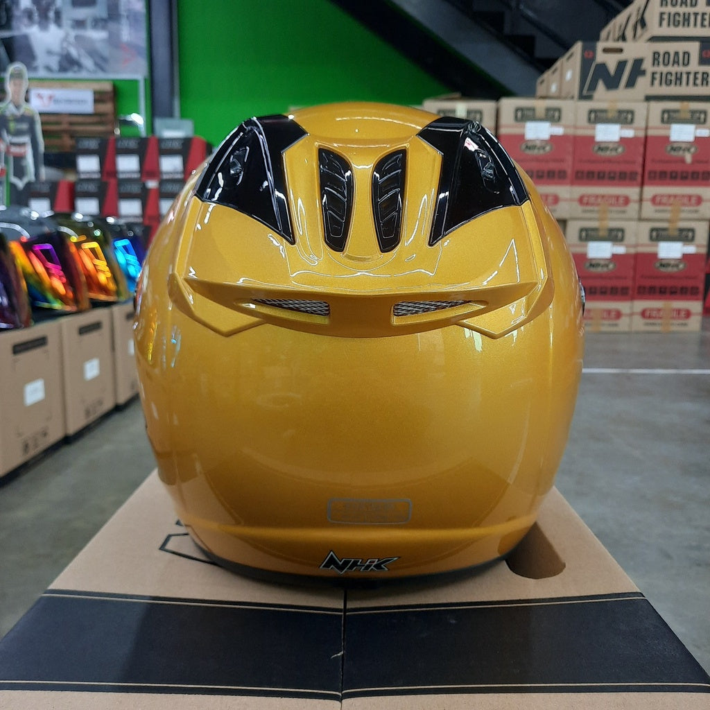 NHK Helmet R6 v2 Solid (Gold Glossy)
