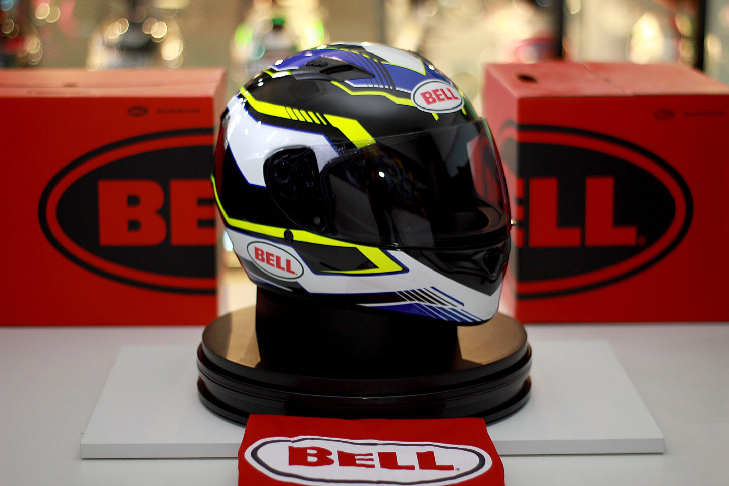Bell Qualifier (Torque Blue/Yellow) - Durian Bikers