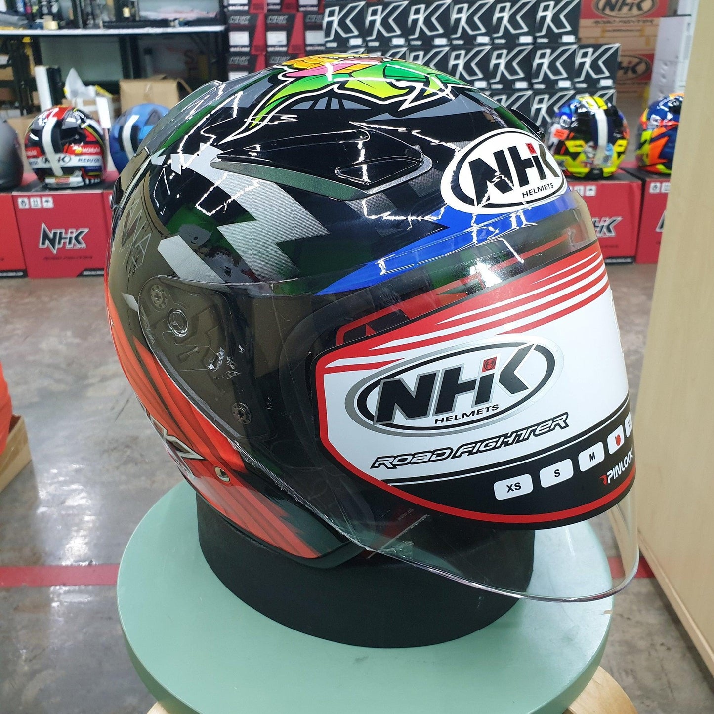 NHK Helmets R1 v2.0 Jakub #2 (Brno) (Black/Orange Glossy) - Durian Bikers