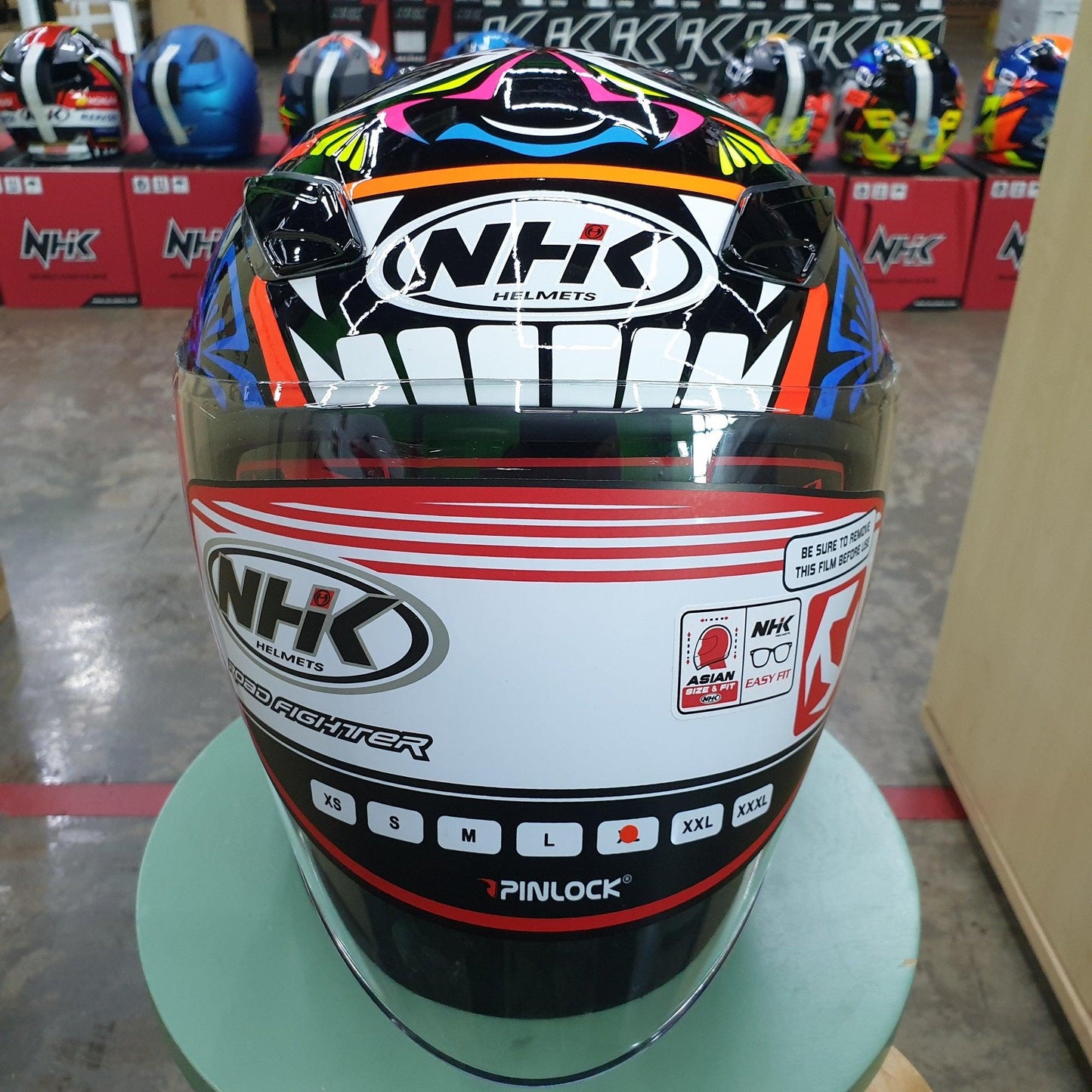 NHK Helmets R1 v2.0 Remi #2 (Dark Blue RM Glossy) - Durian Bikers