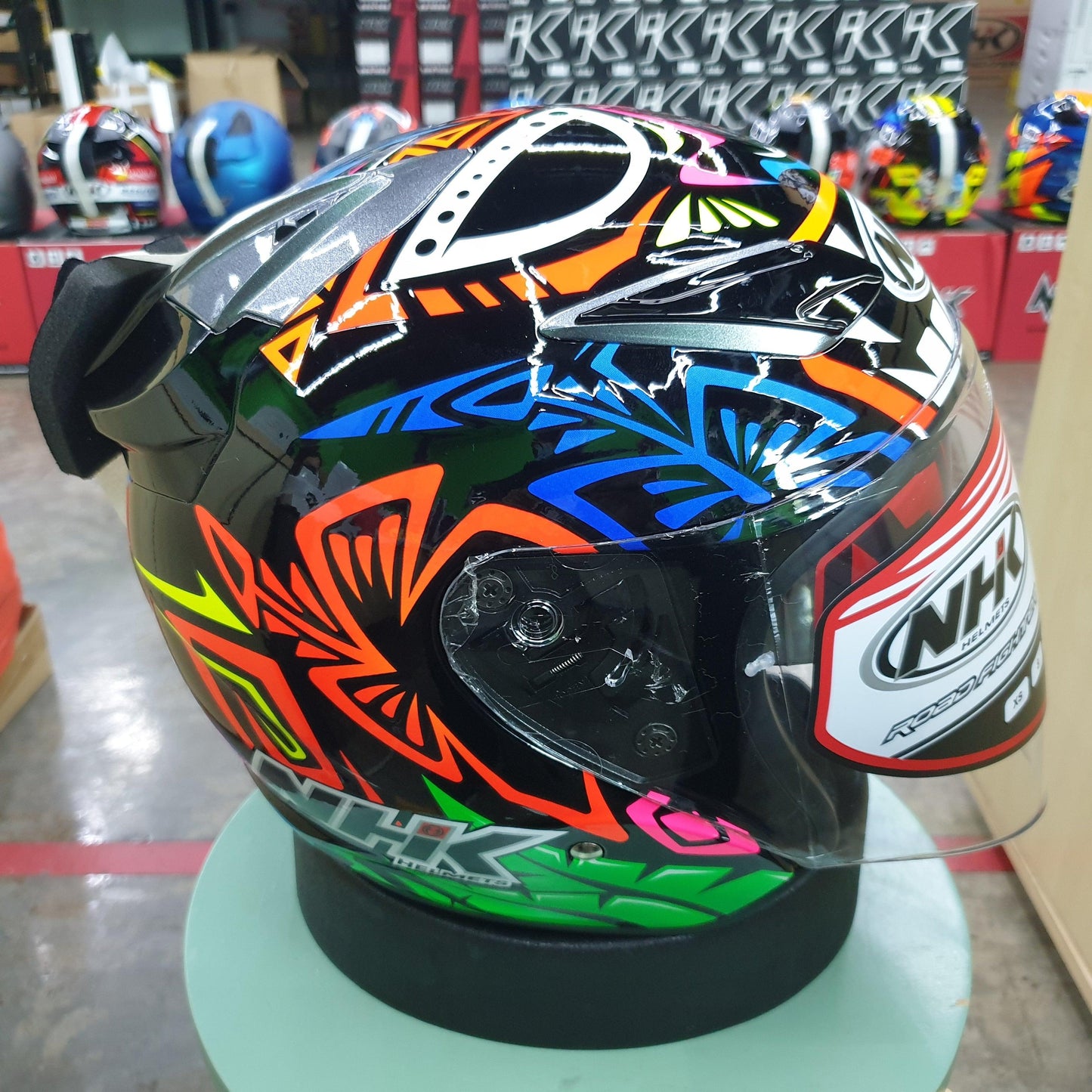 NHK Helmets R1 v2.0 Remi #2 (Dark Blue RM Glossy) - Durian Bikers