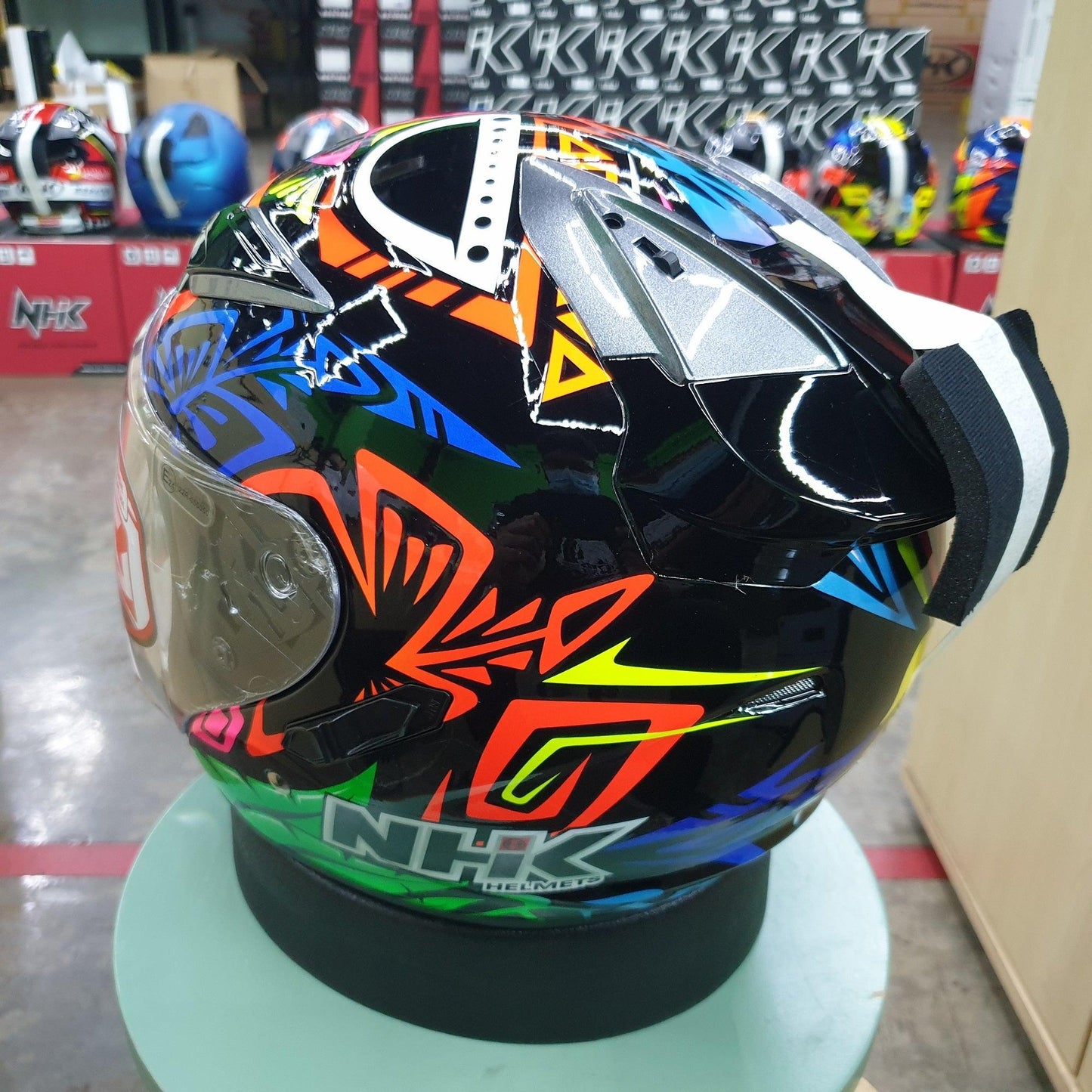 NHK Helmets R1 v2.0 Remi #2 (Dark Blue RM Glossy) - Durian Bikers