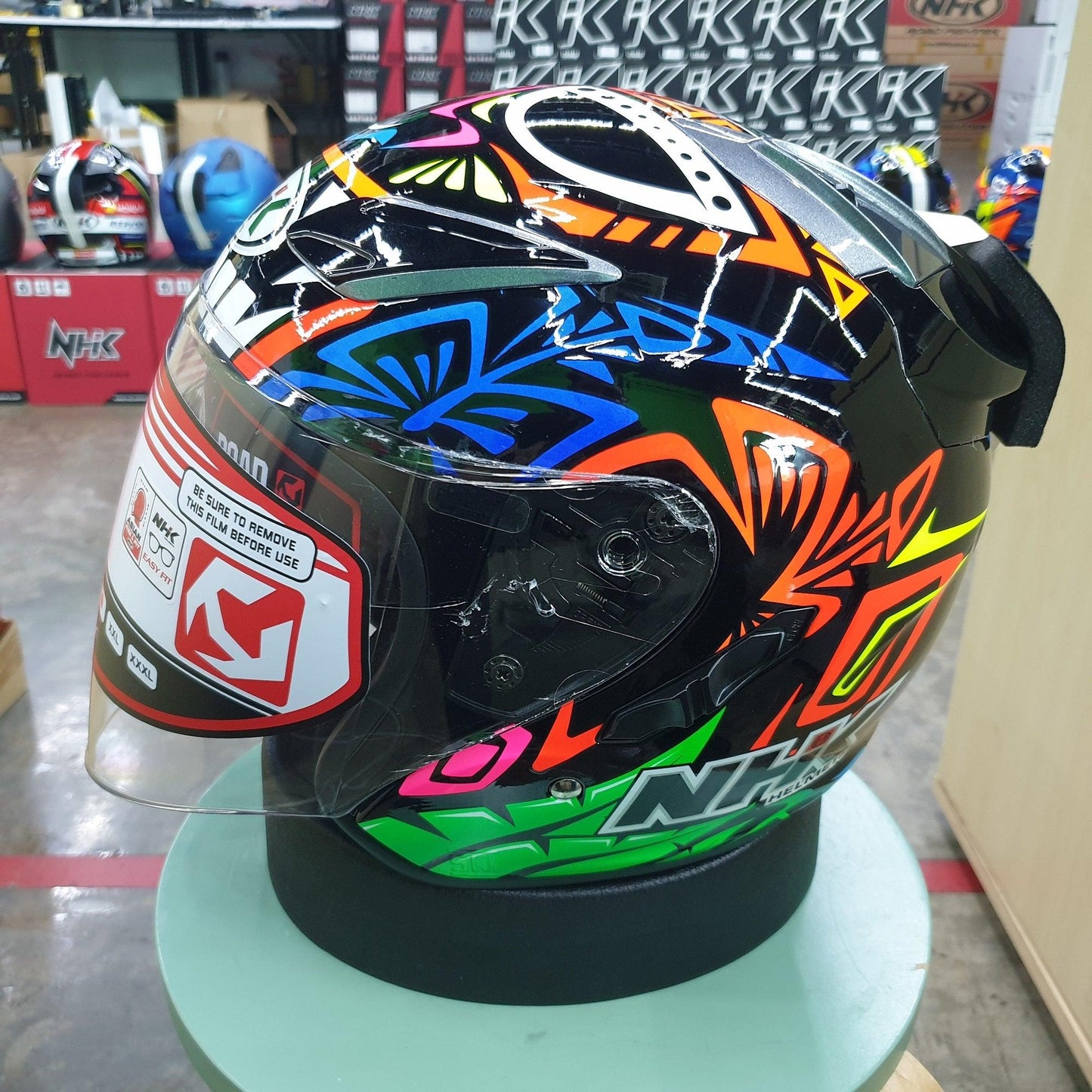 NHK Helmets R1 v2.0 Remi #2 (Dark Blue RM Glossy) - Durian Bikers