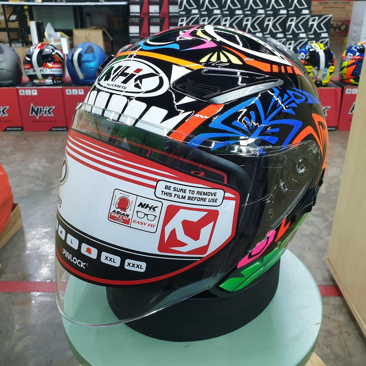 NHK Helmets R1 v2.0 Remi #2 (Dark Blue RM Glossy) - Durian Bikers