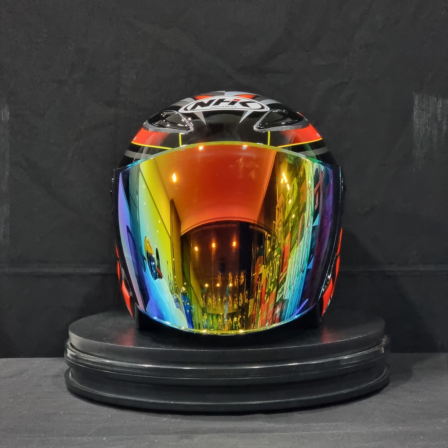 NHK Helmet R6 v2 Rally (Black/Orange Glossy)