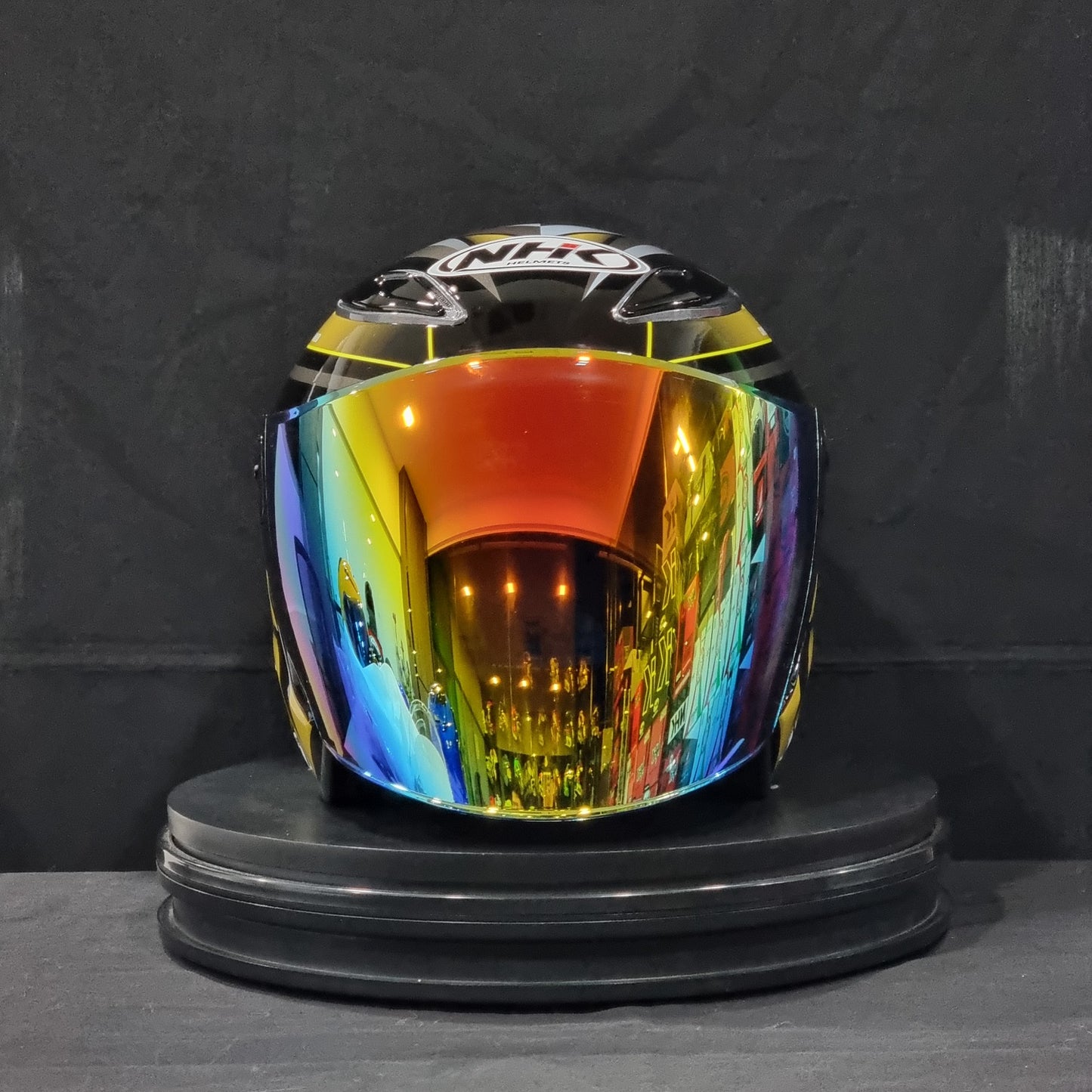 NHK Helmet R6 v2 Rally (Black/Gold Glossy)