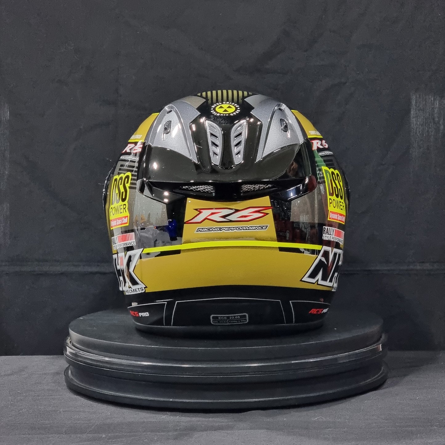 NHK Helmet R6 v2 Rally (Black/Gold Glossy)
