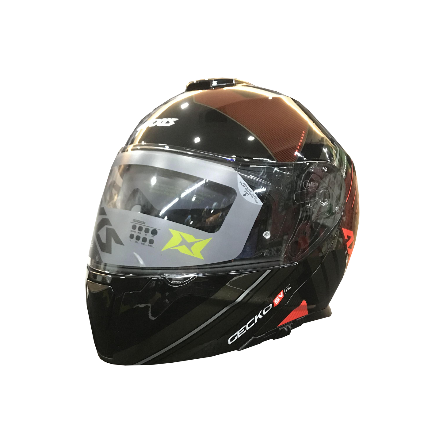Axxis Helmet Gecko Epic (B5 Gloss Fluor Red)