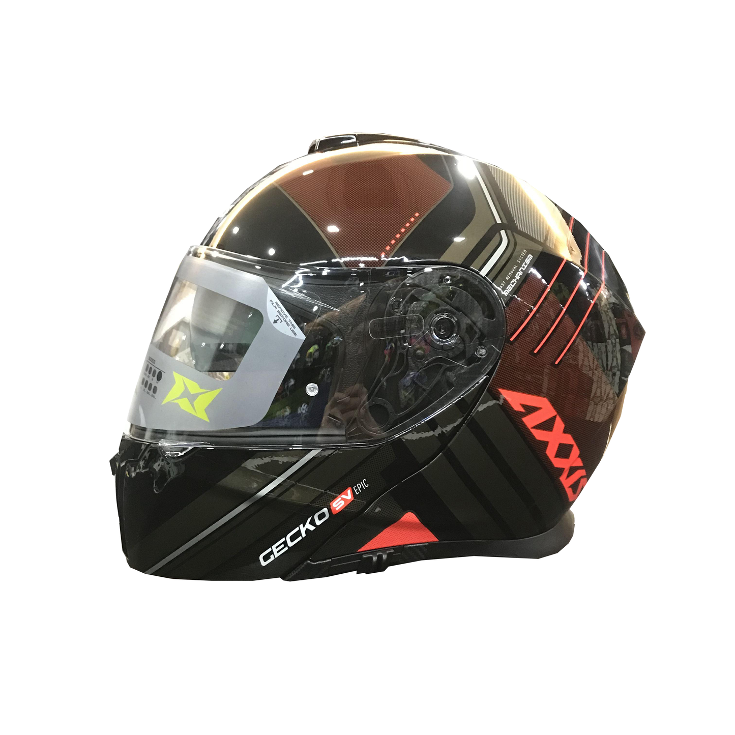Axxis Helmet Gecko Epic (B5 Gloss Fluor Red)