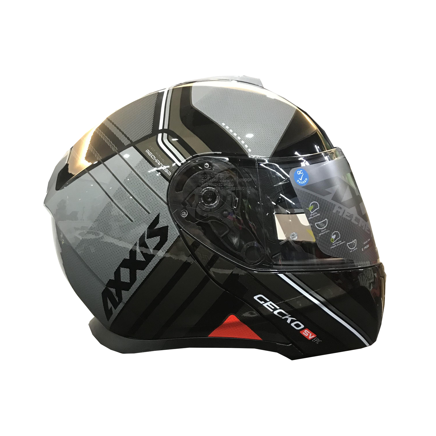 Axxis Helmet Gecko Epic (B2 Gloss Gray)