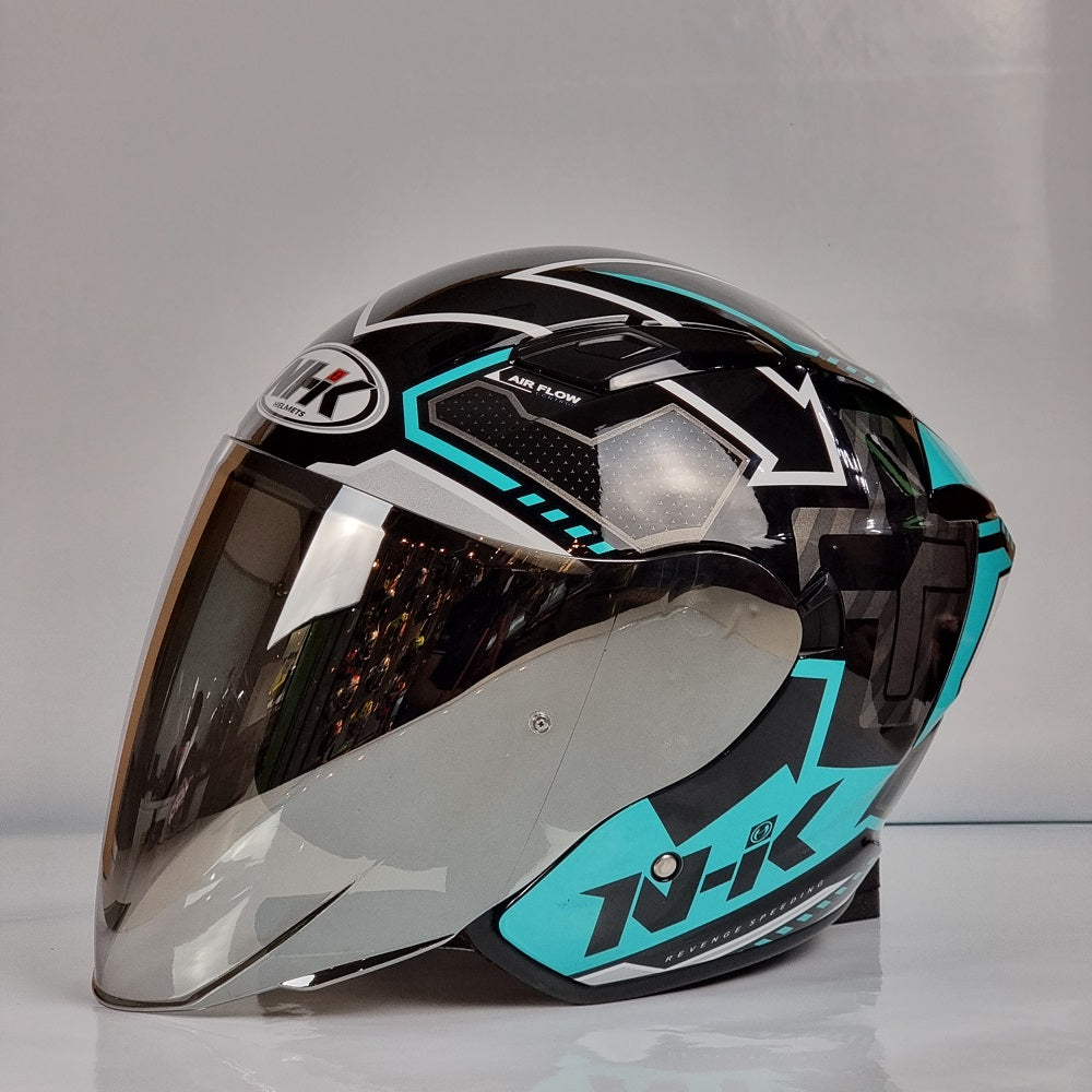 NHK Helmet S1GP Revenge Speed (Black/Tosca Glossy)