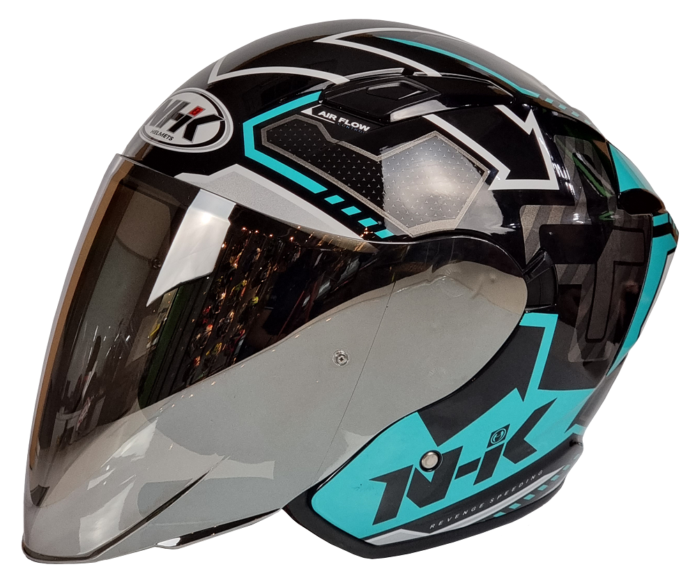 NHK Helmet S1GP Revenge Speed (Black/Tosca Glossy)