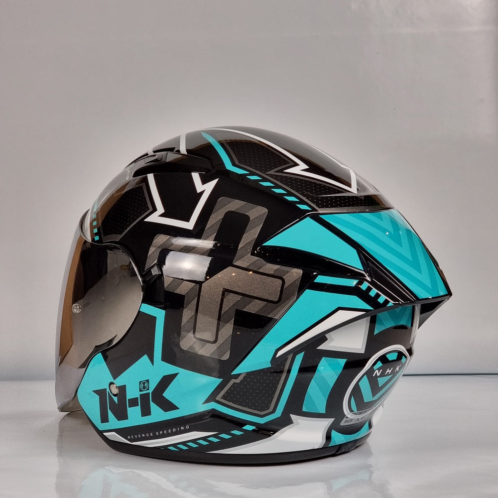 NHK Helmet S1GP Revenge Speed (Black/Tosca Glossy)