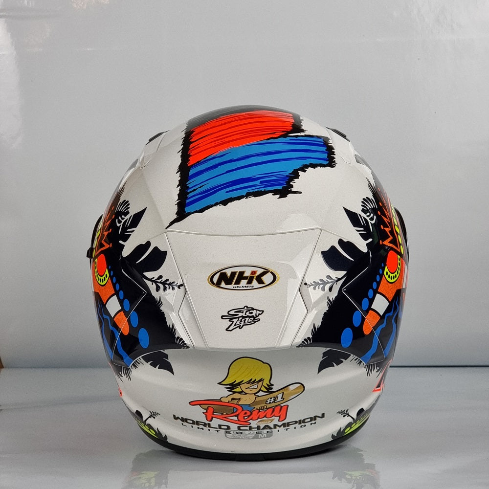 NHK Helmet S1GP Remi Gardner #3 (White Glitter Glossy)