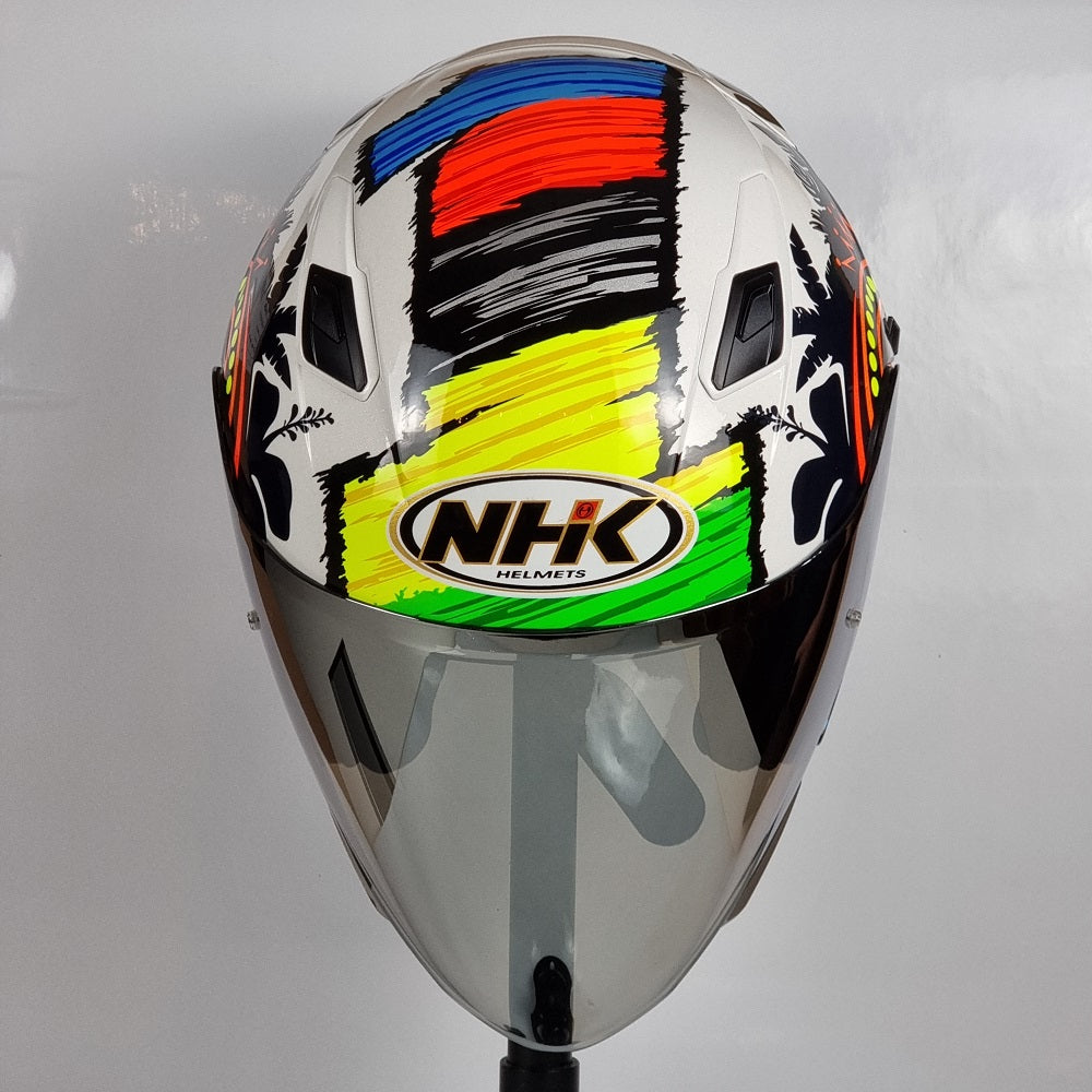NHK Helmet S1GP Remi Gardner #3 (White Glitter Glossy)
