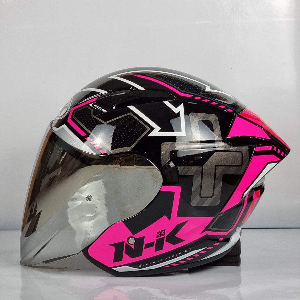 NHK Helmet S1GP Revenge Speed (Black/Pink Glossy)