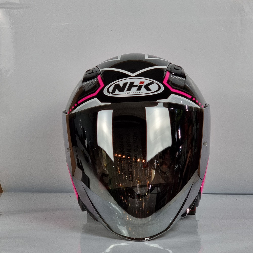 NHK Helmet S1GP Revenge Speed (Black/Pink Glossy)