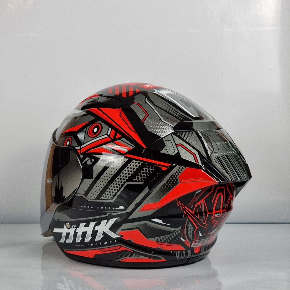 NHK Helmet S1GP Technicore (Black/Red Glossy)