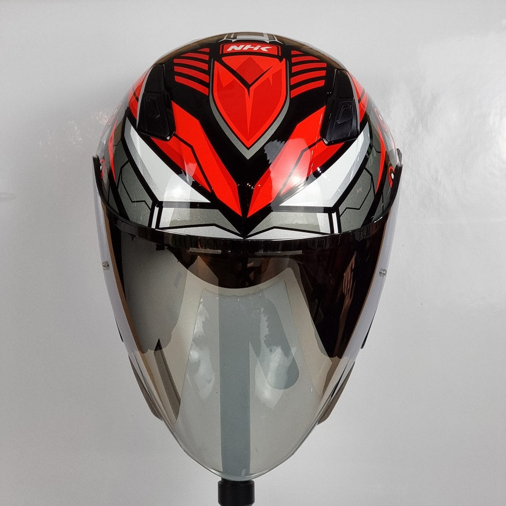 NHK Helmet S1GP Technicore (Black/Red Glossy)