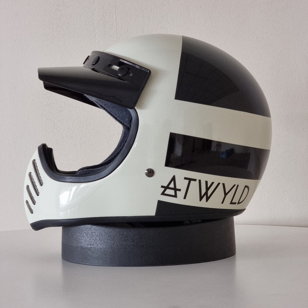 Bell Helmet Moto-3 (ATWYLD Orbit White/Black)