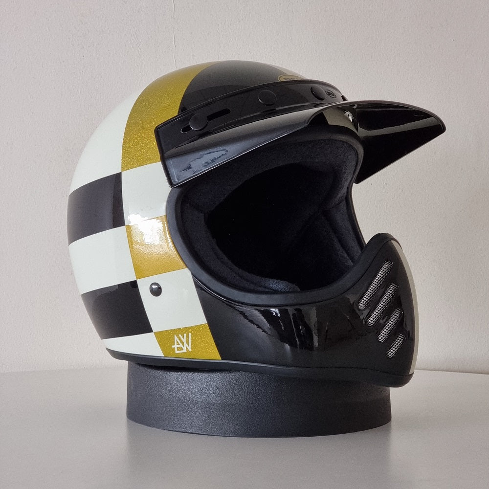 Bell Helmet Moto-3 (ATWYLD Orbit White/Black)
