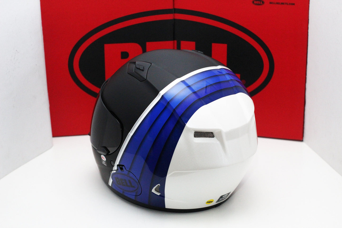 Bell Qualifier DLX MIPS (Illusion Matte/Gloss Black/Blue/White) - Durian Bikers
