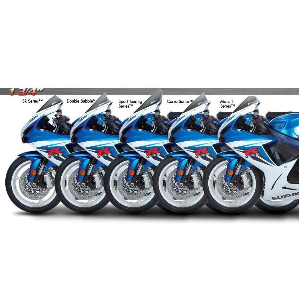 Zero Gravity Double Bubble Windscreen fits for Suzuki GSXR 600 / 750 ('11-'21) (Light Smoke) - Durian Bikers