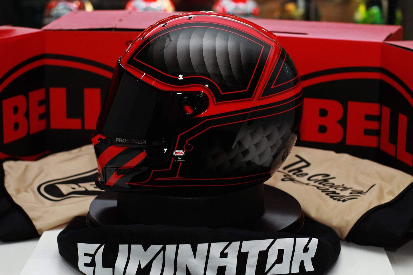 Bell Eliminator (Outlaw Black/Red) - Durian Bikers