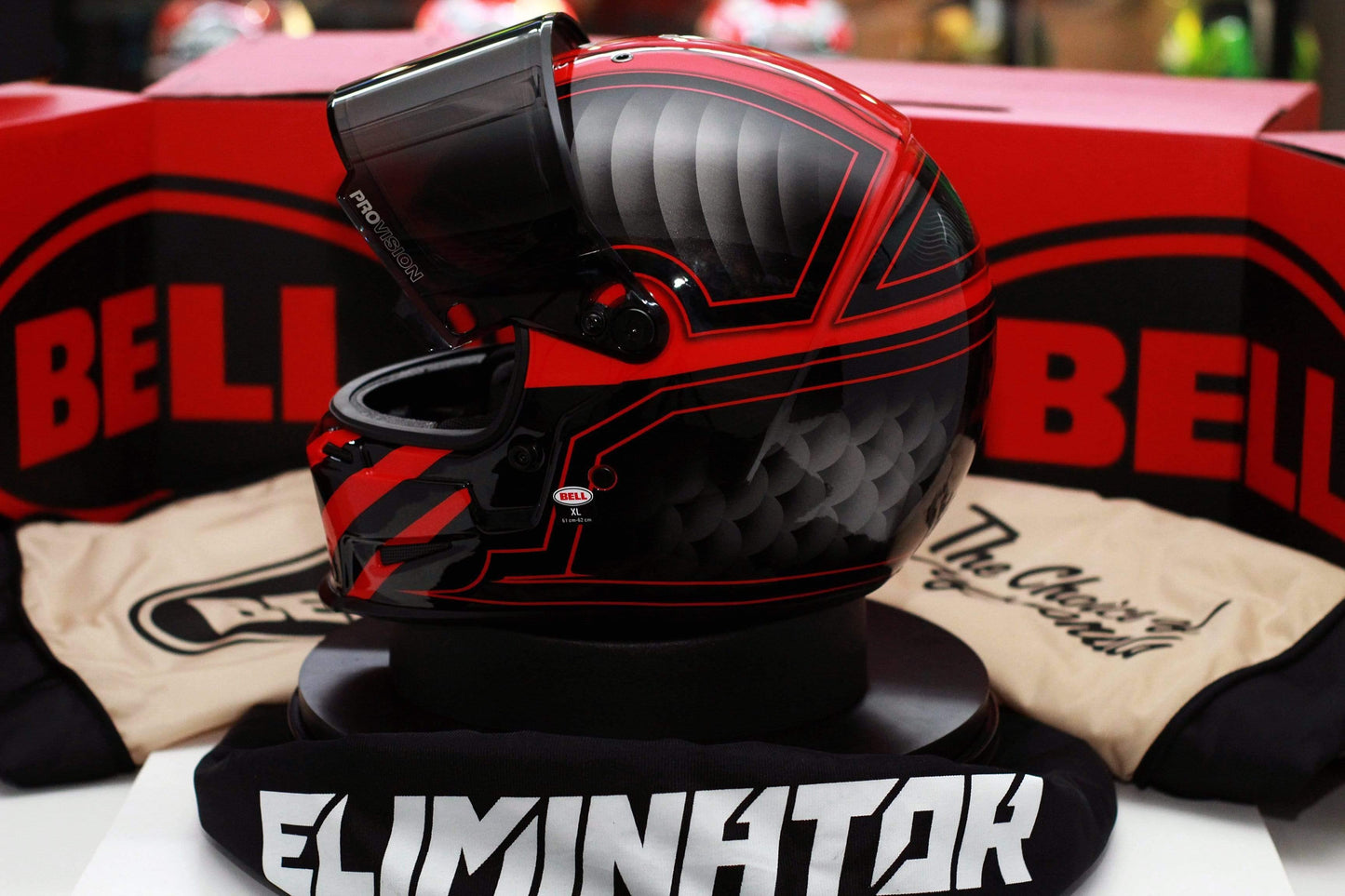 Bell Eliminator (Outlaw Black/Red) - Durian Bikers