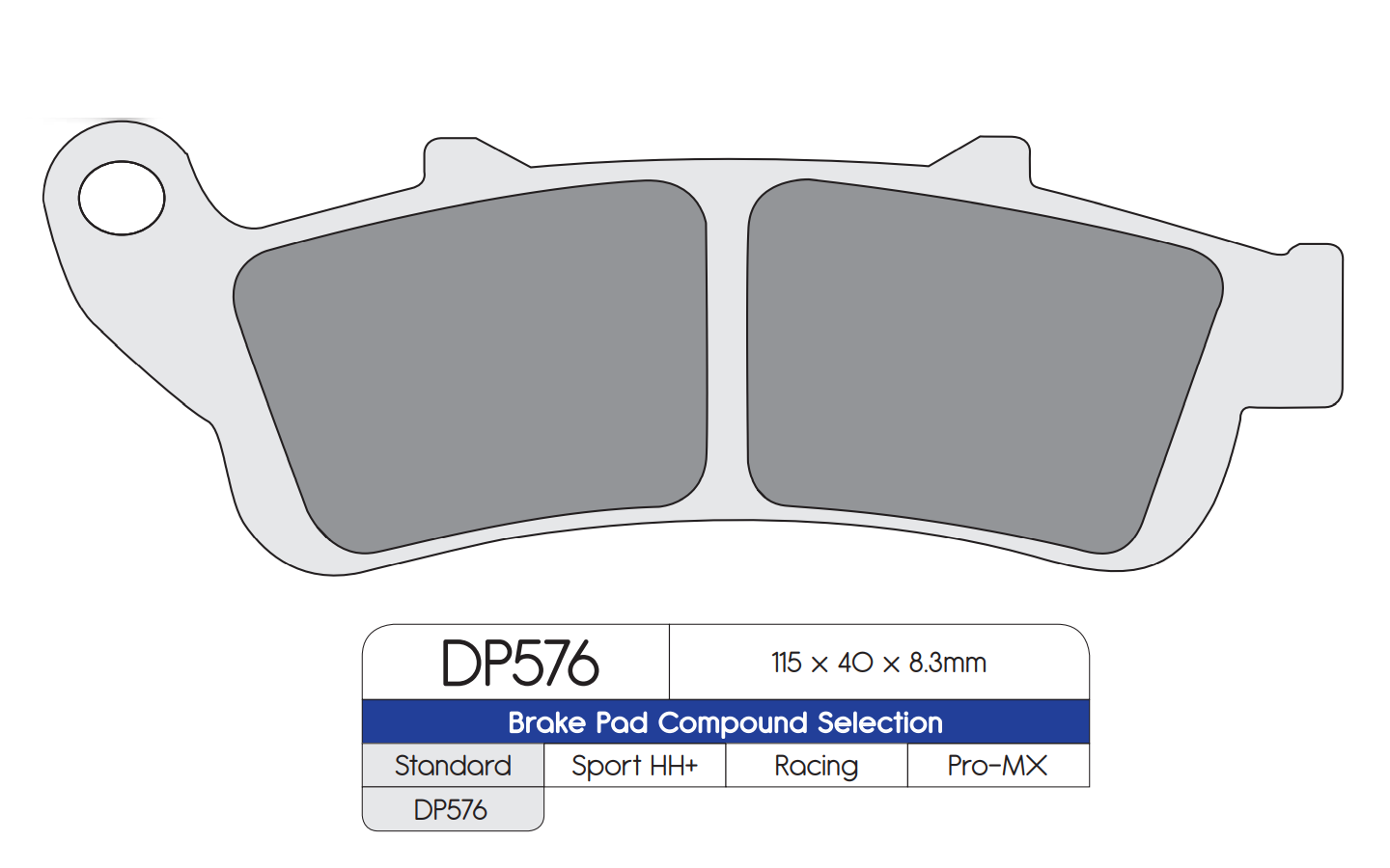 DP Brakes (DP576) Brake Pads - Durian Bikers