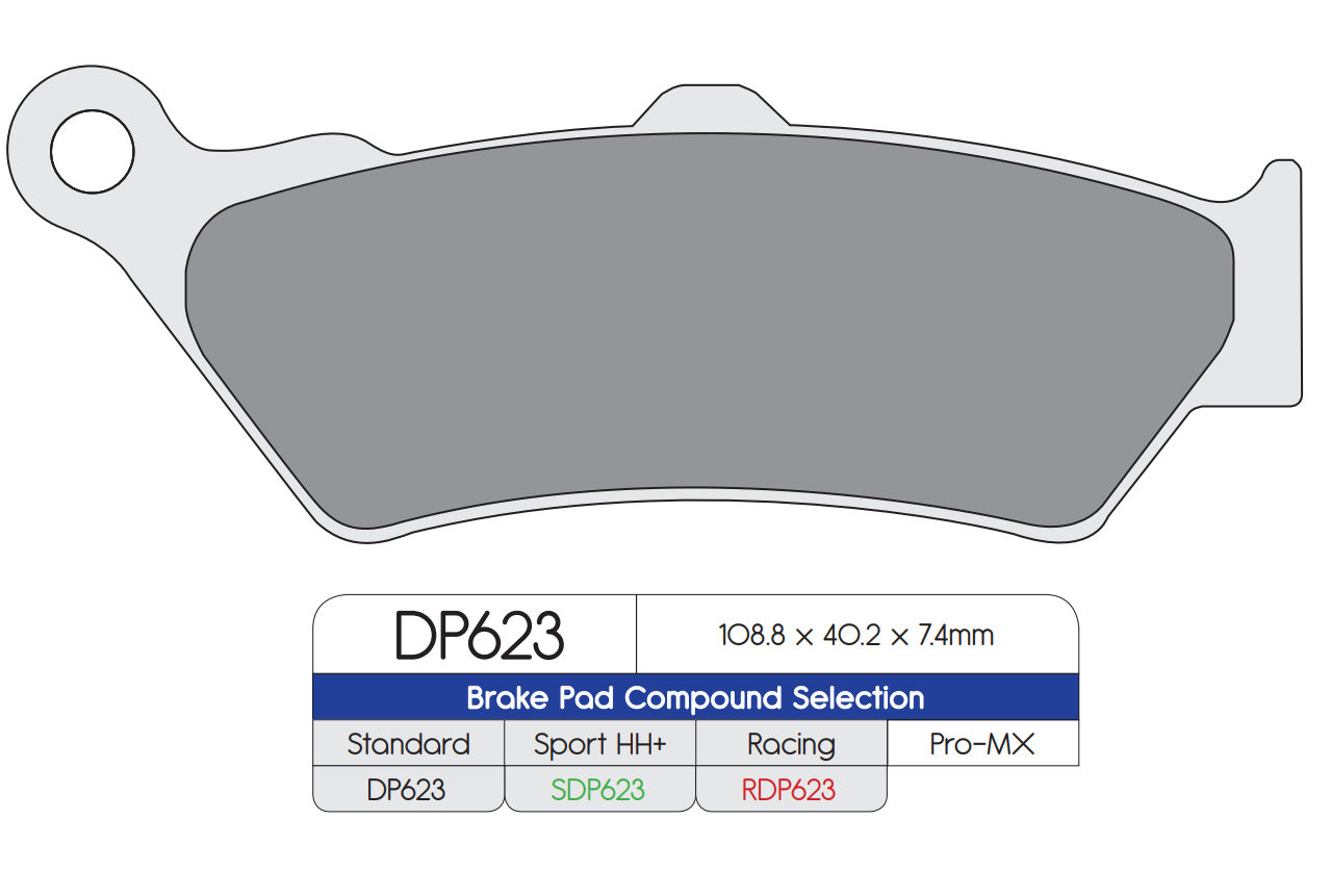 DP Brakes (DP623) Brake Pads - Durian Bikers