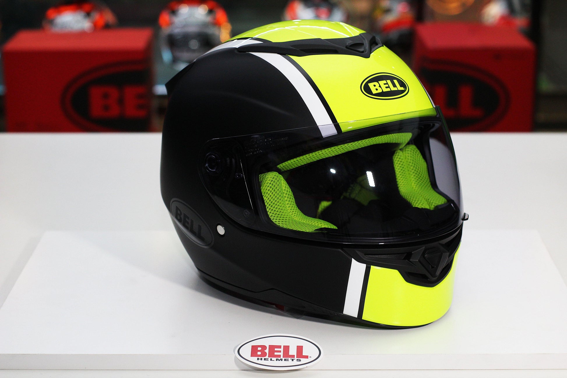Bell RS-2 (Rally Gloss Black/White/Hi-Viz Yellow) - Durian Bikers