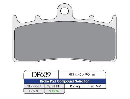 DP Brakes (DP639) Brake Pads - Durian Bikers