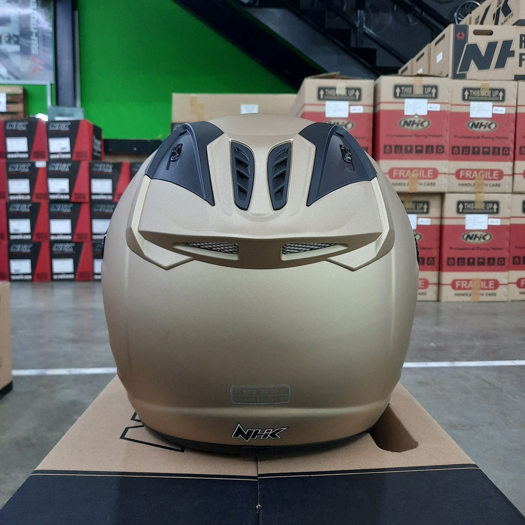 NHK Helmet R6 v2 Solid (Light Gold Matt)