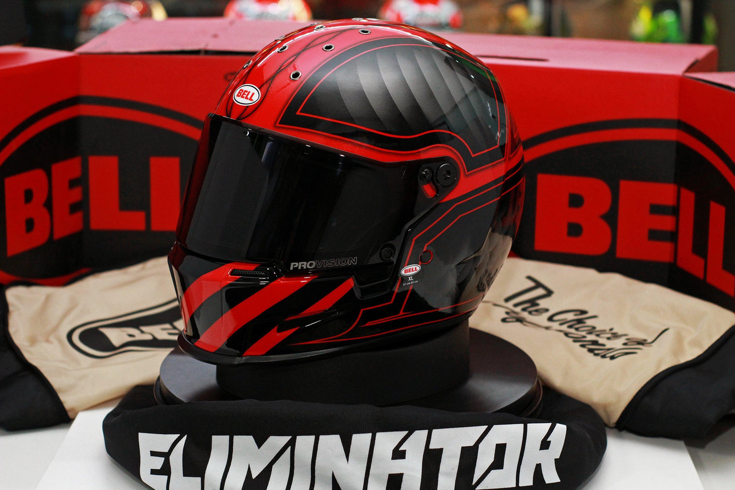 Bell Eliminator (Outlaw Black/Red) - Durian Bikers