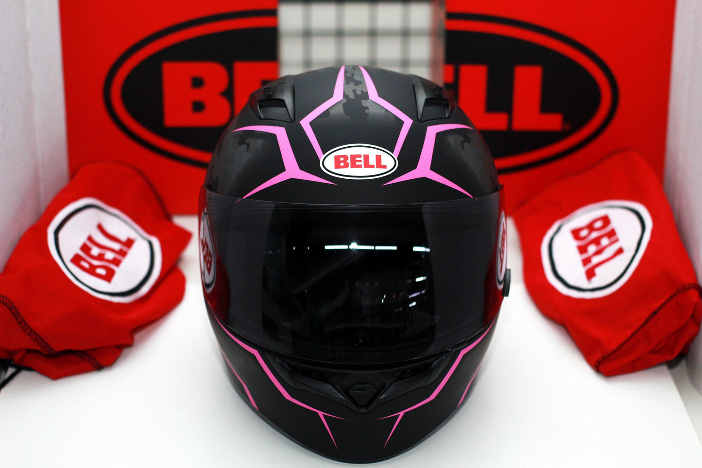 Bell Qualifier (Stealth Camo Matte Black/Pink) - Durian Bikers