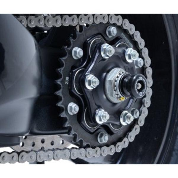 R&G Spindle Sliders fits for KTM 1290 Super Duke R & Super Duke 1290 GT models (SS0041BK) - Durian Bikers