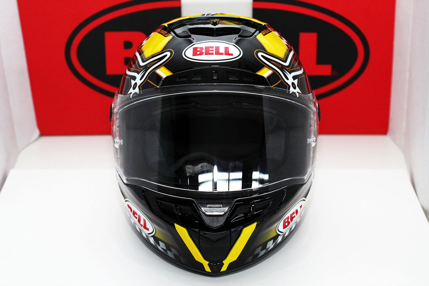 Bell Star (Isle of Man Gloss Black/Yellow) - Durian Bikers