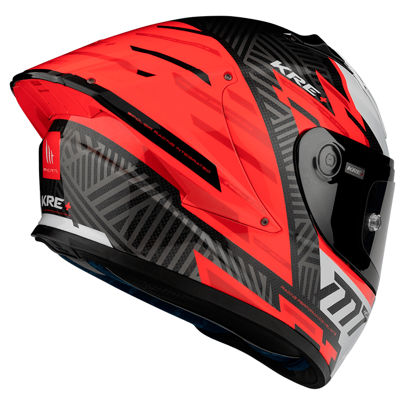 MT KRE+ Carbon Brush A5 Gloss Pearl Red - Durian Bikers