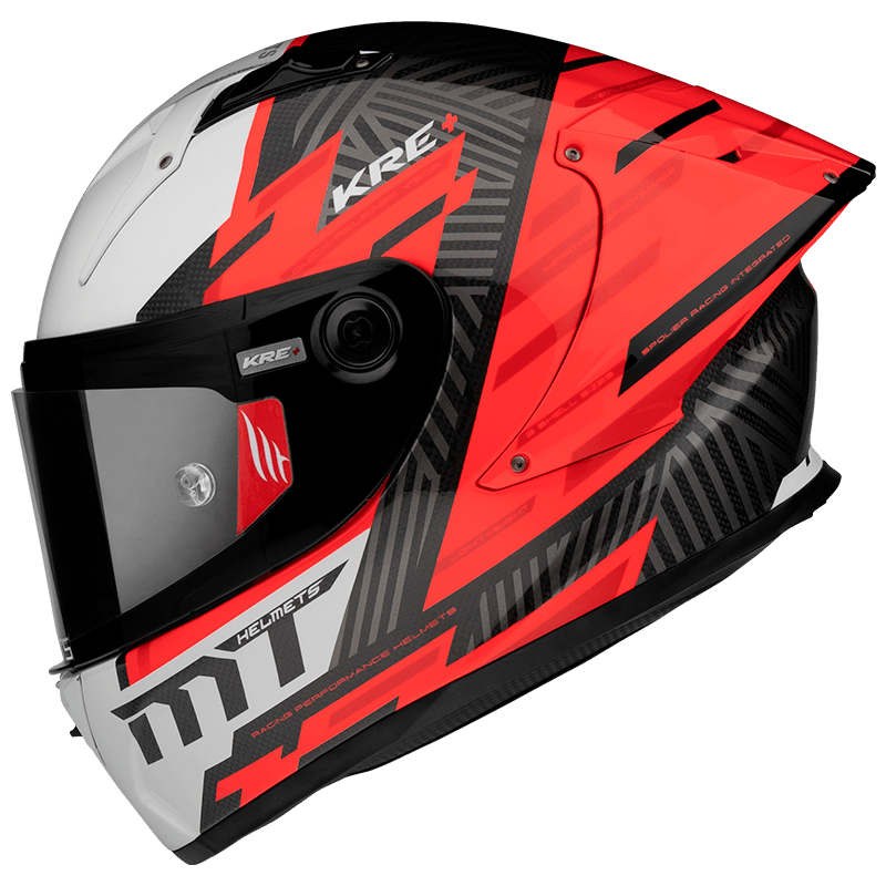 MT KRE+ Carbon Brush A5 Gloss Pearl Red - Durian Bikers